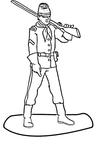 Soldier  Coloring Page